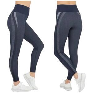 Spanx NWT Navy Haze Look at Me Now Seamless Track Stripe 50232R Size S Legging